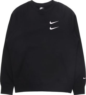Nike Embroidered Fleece Lined Stay Warm Round Neck Pullover Black DD5079-010