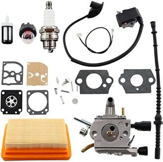 OEM Carburador Con Bobina De Encendido, Filtro De Combustible, Manguera De Combustible Y Filtro De Aire Para Cortac&eacute;sped/desbrozadora Stihl Fs120, Fs200, 