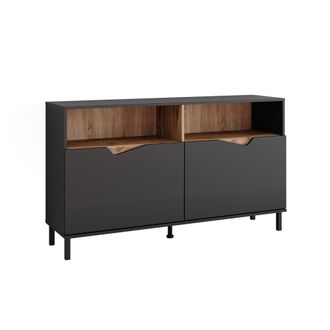 Vicco Aparador Marelle, Antracita/artisan, 140 X 81.3 Cm Con 2 Puertas, Vicco