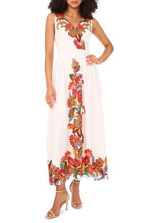 Halogen Open Back Sleeveless Maxi Dress in Deep Cherry at Nordstrom Rack, Size X-Large
