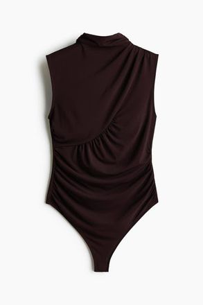 H&M Draped Thong Body in Dark Brown at Nordstrom, Size X-Small