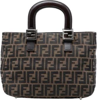 Fendi Pre-owned Handbags, female, Brown, Size: ONE SIZE Pre-owned Tote Bag