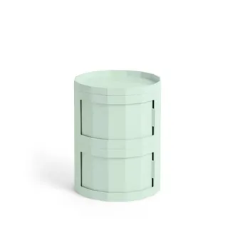 HAY Facet Cabinet 20 mit F&uuml;ssen und Rollen, soft mint