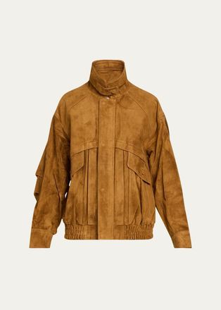 Aexae Lambskin Suede Oversized Jacket