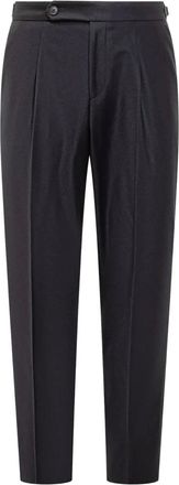 BOSS pleated C-PERINO-PL-DTL trousers - Blue