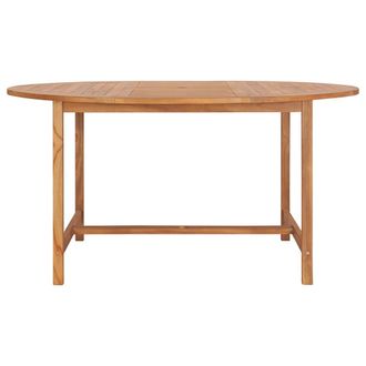 vidaXL Mesa De Jard&iacute;n De Madera De Teca Maciza 150x76 Cm Vidaxl