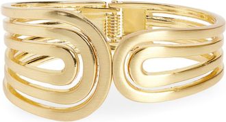 Eye Candy Los Angeles Sophia Loop Cuff Bracelet in Gold at Nordstrom Rack
