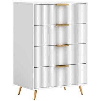 HOMCOM C&oacute;moda 60x40x90 cm blanco