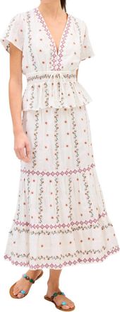 Allison New York Cordelia Floral Top In Off-White