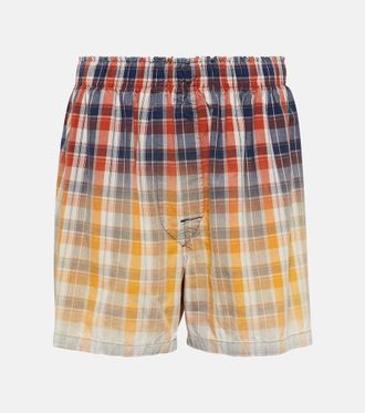 Maison Margiela Shorts in cotone a quadri