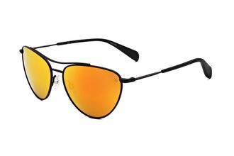 Rag & Bone RNB1065/G/S 0003 UW Matte Black/Orange Mirror