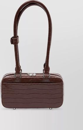 Self Portrait mini leather clutch bag