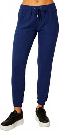 French Kyss Ankle-Cuff Jogger Pants In Cadet