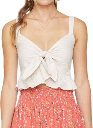 Lost + Wander Fly Away Crop Top In Clay