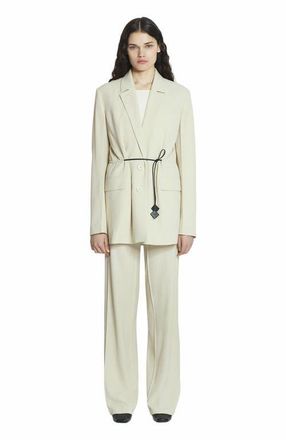 Lanvin Tailored Wool-Blend Pants in Mastic at Nordstrom, Size 34 34 Eu
