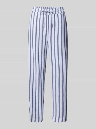 Freequent Straight Leg Stoffhose aus Viskose-Leinen-Mix Modell Lavisco in Marine, Gr&ouml;&szlig;e XL