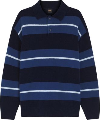 HUGO BOSS Heren, Tops, Blauw, Maat: L Katoen