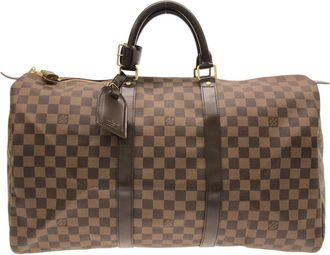 Louis Vuitton Ebene Coated Canvas Boston Bag (Pre-Owned)