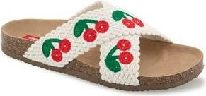 Unionbay Maryam Slide Sandal in Ivory Cherry at Nordstrom Rack, Size 6.5