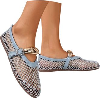 Generic Womens Casual Shoes for Daily Wear Breathable Lightweight Slip-On Comfort Leatherette Sole Everyday Footwear for Women (Blue, 6.5)