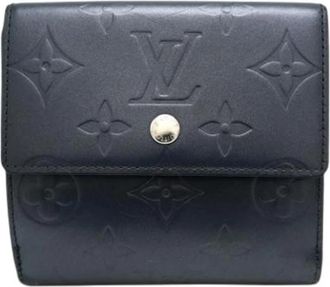 Louis Vuitton Pre-owned Bi-fold Portemonnee - Dames - Vintage Accessoires - Blauw - ONE Size - Vintage