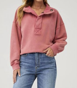 Free People Timeless Pullover Top In Salsa