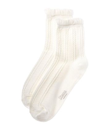 Stems Stems Pointelle Crew Socks