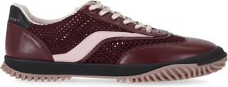 Stella McCartney Maroon Lace Up Sneakers