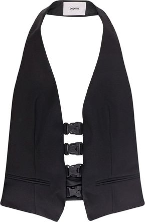 Coperni Multi Bukle Waistcoat Satin Vest-Donna