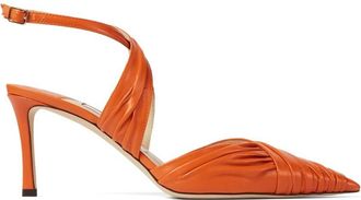 Jimmy Choo London Basil 75 Pointed-Toe Slingback Pumps, Brand Size 40 ( US Size 10 )