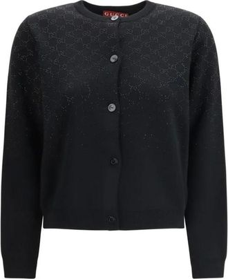 Gucci Dames, Truien, Zwart, Maat: S Wol