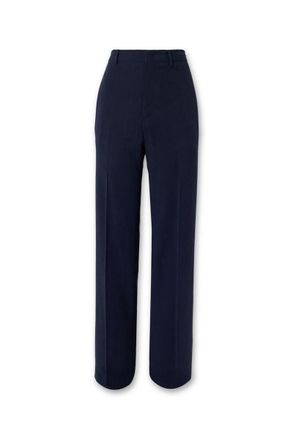 Thom Sweeney Wide-leg Twill Trousers
