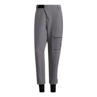adidas Mens adidas Solid Color Logo Printing Elastic Waistband Sports Pants/Trousers/Joggers Gray H13844