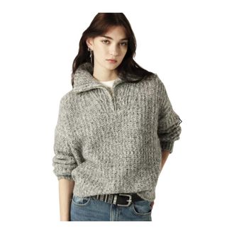 BA&SH Ba&Sh, Turtlenecks, female, Gray, Size: M Baltan Sweater