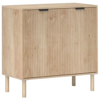 HOMCOM Aparador de sal&oacute;n 78x40x77.5 cm roble