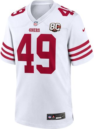 Nike The Faithful San Francisco 49ers 80th Anniversary Nike Mens NFL Game Jersey in White | 67NMSAGR9B-V31