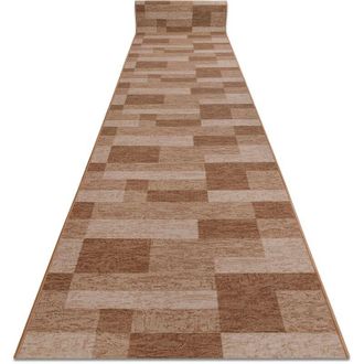 RugsX Rugsx - Alfombra De Pasillo Con Refuerzo De Goma Icona Beige 67cm Beige 67x970 Cm