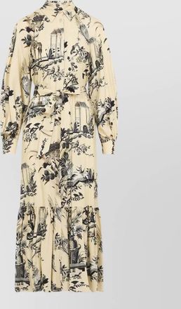 Etro printed shirt midi dress