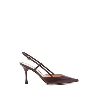 Gianvito Rossi Ascent Calf Leather T. 085 Pump - Shoes - Mujer - Marr&oacute;n - 36 1/2 EU