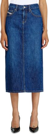 Diesel Denim midi skirt - Skirts - Woman - Blue