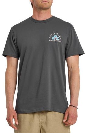Quiksilver Pleasures Cotton Graphic T-Shirt in Iron Gate at Nordstrom, Size Xx-Large