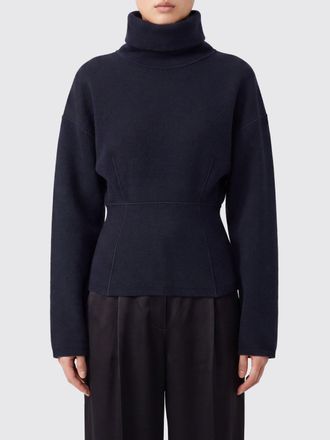 Alaia Maglia a dolcevita slim fit in misto seta con spalle scese