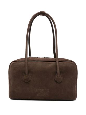Marge Sherwood calf-suede top handle tote bag - Brown