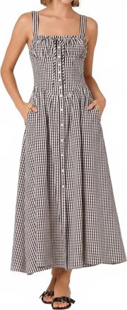 Astr Temperance Dress In Black/white