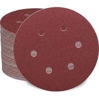 OEM Juego De 100 Discos De Lijado De 150 Mm, Granos 40/60/80/120/180/240/320/400/600/1000, 6 Agujeros, Ideal Para Lijar, Pulir Y Eliminar &Oacute;xido