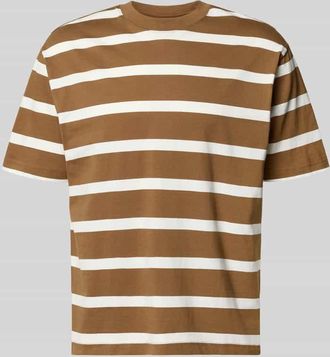 Mc Neal T-Shirt mit geripptem Rundhalsausschnitt in Hellbraun, Gr&ouml;&szlig;e XXL