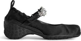 Simone Rocha Flower-embellished Ballet Flats