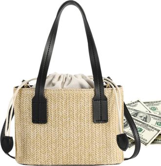 Generic Straw Purse - Travel Beach Pouch, Stylish Vintage Shoulder Bag, Women Summer Handbag, Vacation Picnic Party Accessory, Daily Commute Work Hiking Date 