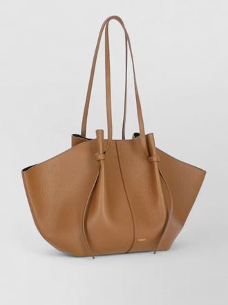 Yuzefi pebbled leather shopper bag adjustable handles