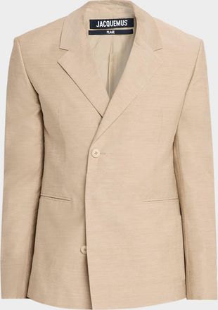 Jacquemus Men & apos;s La Veste Melo Double-Breasted Sport Coat